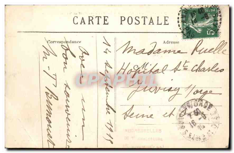 CPA Cap Geis Nez P de C Lame se brisant sur les Roches Moulieres  — Rückseite