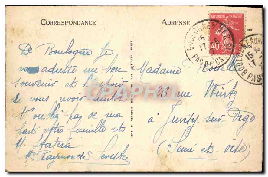 Boulogne-sur-Mer — Le Calvaire et Panorama — I.L. — Verso