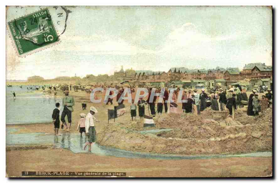 CPA Berck Plage Vue generale de la Plage 