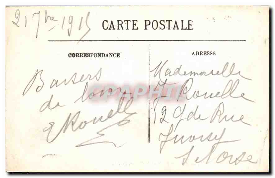 CPA Berck Plage A Maree haute et le Casino  — Rückseite