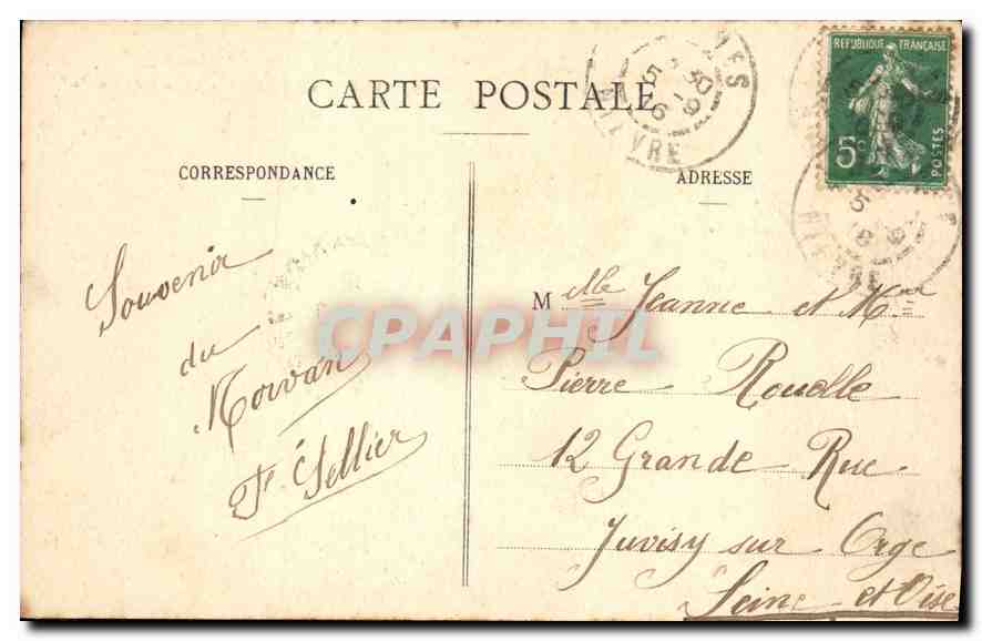 CPA Le Morvan Illustre Les Settons Le Chemin de Ronde  — Verso
