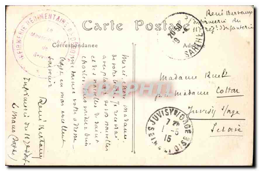 CPA Le Mans Vue generale prise du Quai Ledru Rollin  — Verso