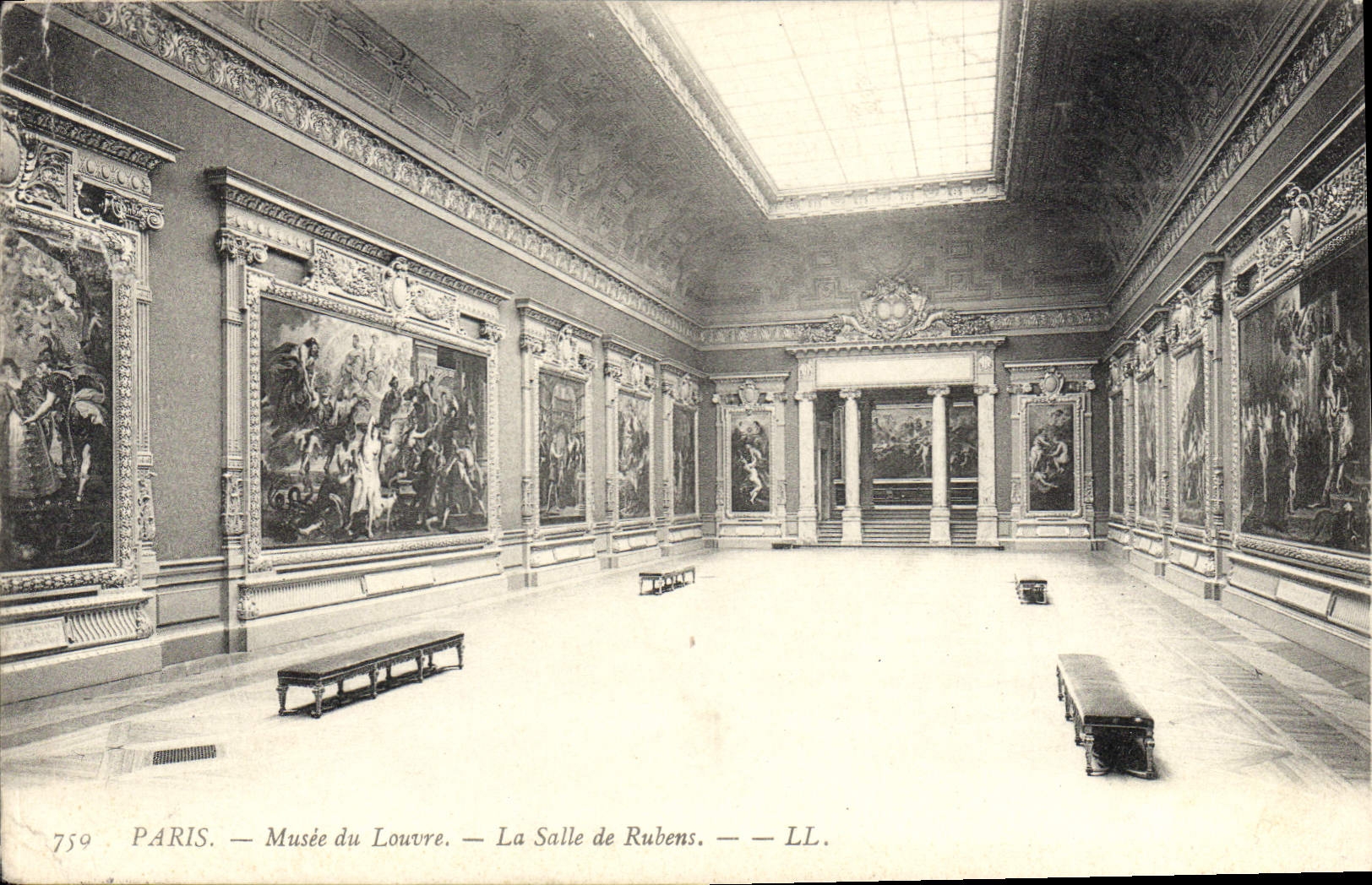 CPA Paris Musee du Louvre La Salle de Rubens 