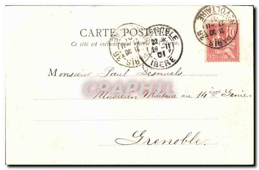 CPA Paris Pantheon  — Rückseite