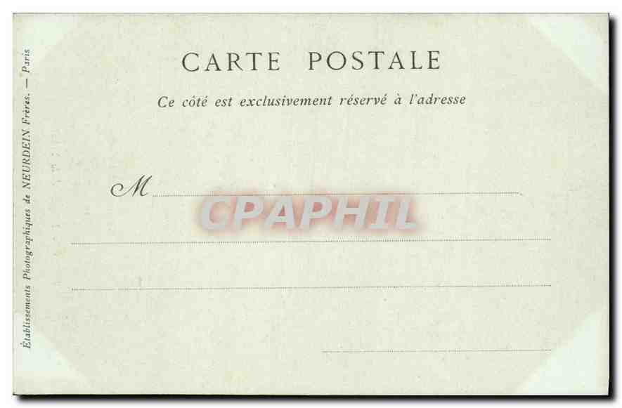 CPA Paris l'Eglise de la Trinite  — Verso