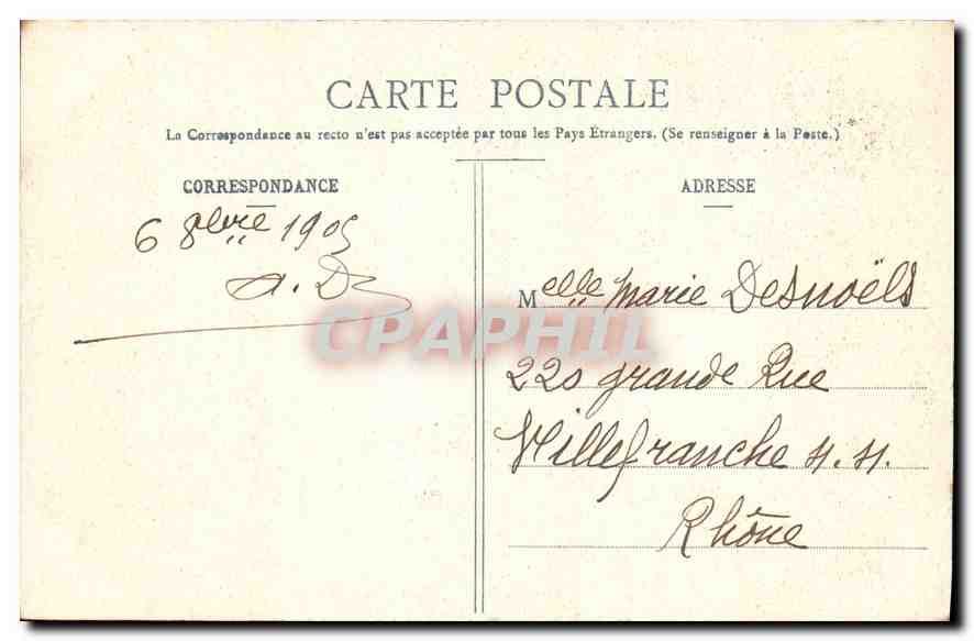 CPA Bar le Duc Le Vieux College fonde par Gilles de Treves  — Rückseite