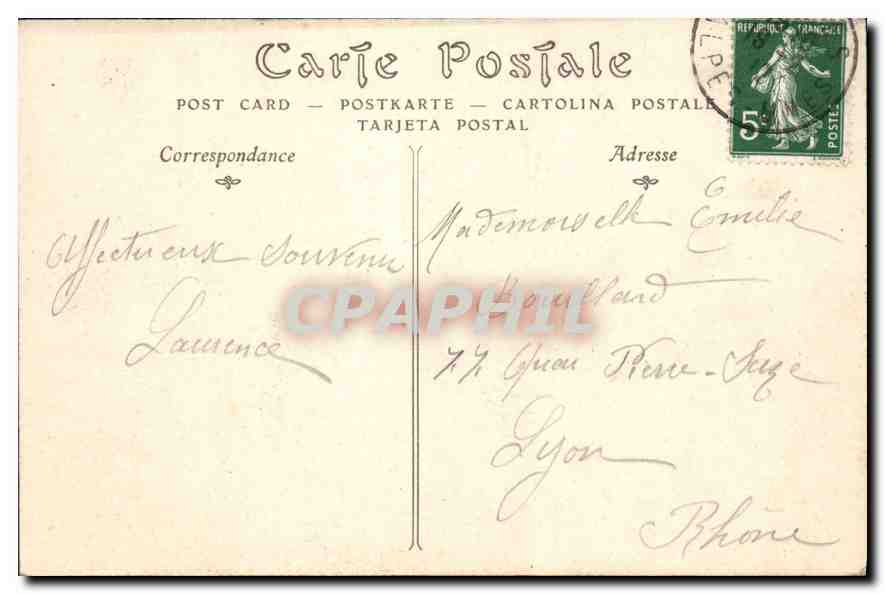 CPA Environs de Cannes Lille Saint Honorat  — Rückseite