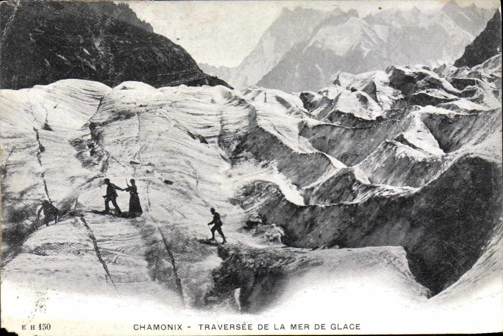 CPA Chamonix Traversee de la mer de Glace