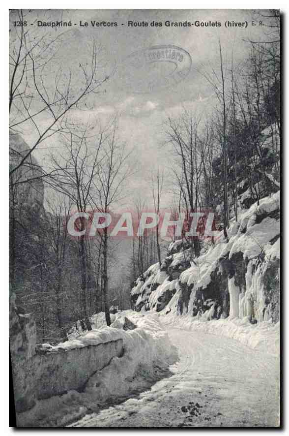 Dauphiné - Le Vercors - Route des Grands-Goulets (hiver) - E. R.