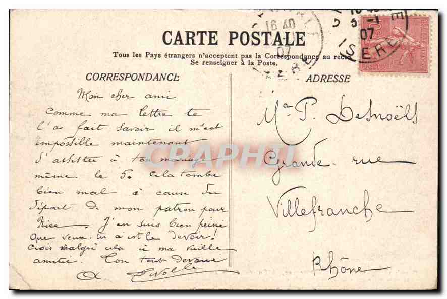 CPA Dauphine St Pierre de Chartreuse Entree du Dosert   — Verso