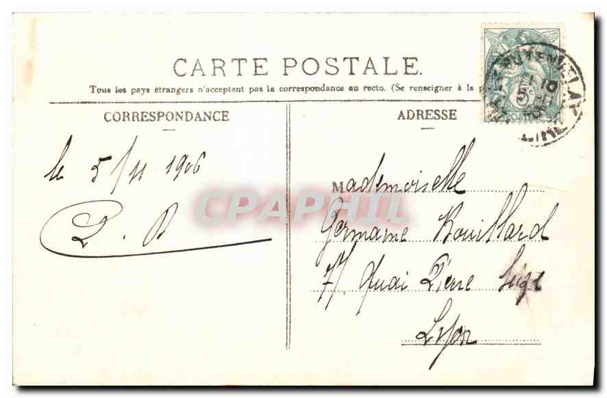 CPA Le Puy en Velay Hte Loire Panorama Rocher Corneille et Cathedrale  — Rückseite