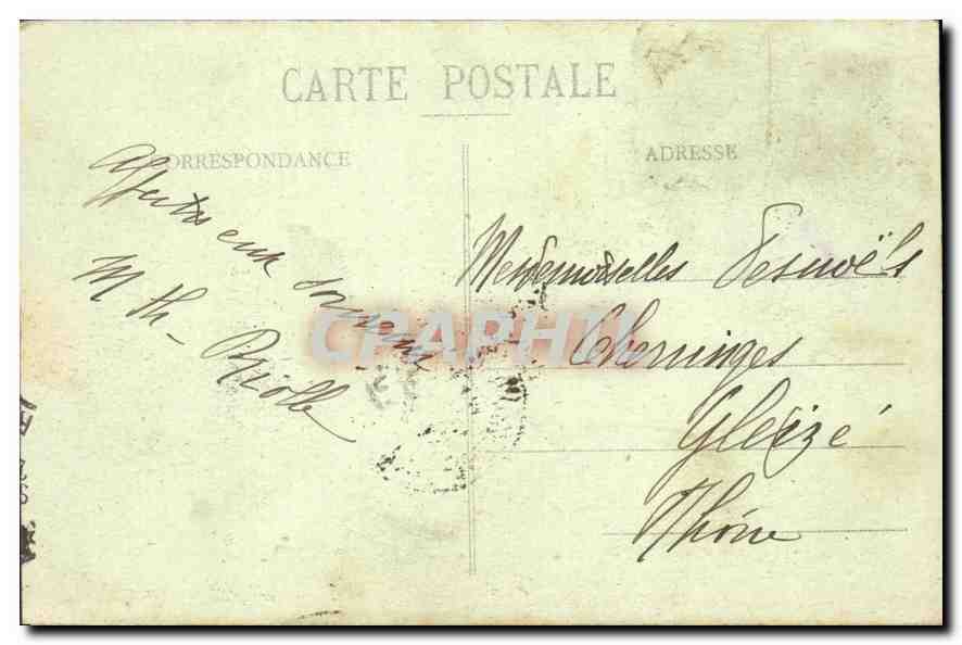 CPA Tout Paris La Gare du Nord et le Boulevard Denain  — Rückseite