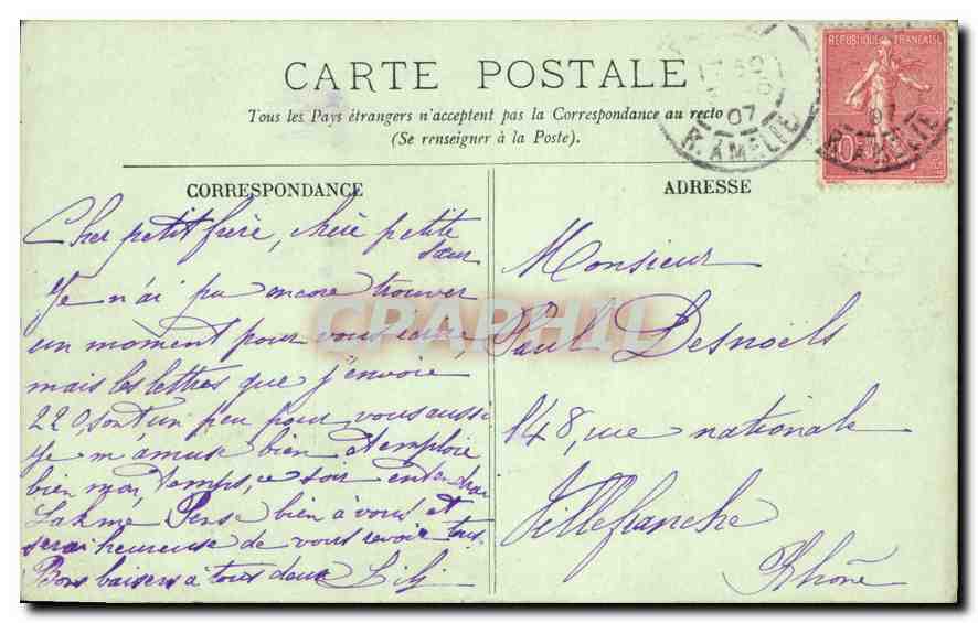 CPA Paris Notre Dame  — Verso