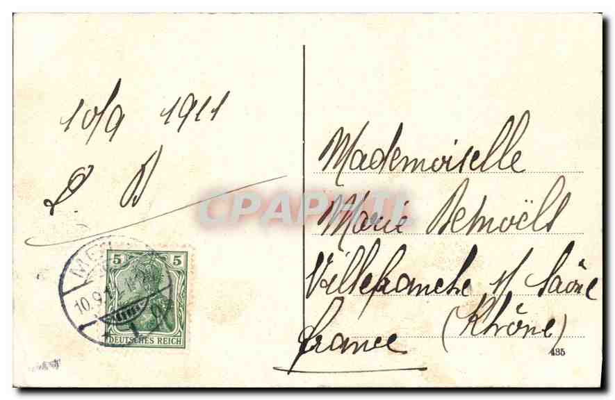 CPA Der Dom Metz La Cathedrale  — Rückseite