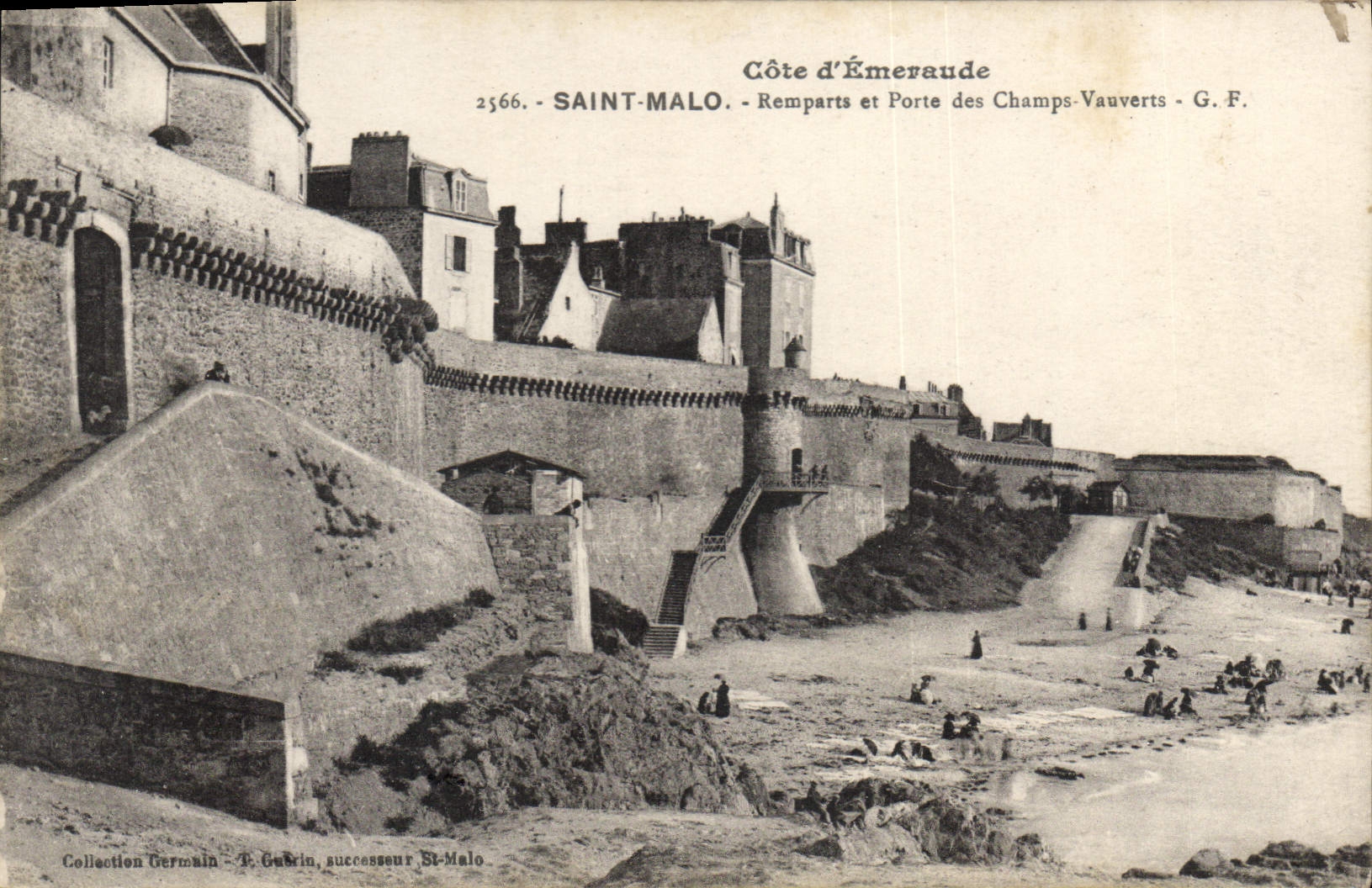 Saint-Malo — Côte d'Émeraude, Remparts et Porte des Champs-Vauverts — G. F. — n° 2566
