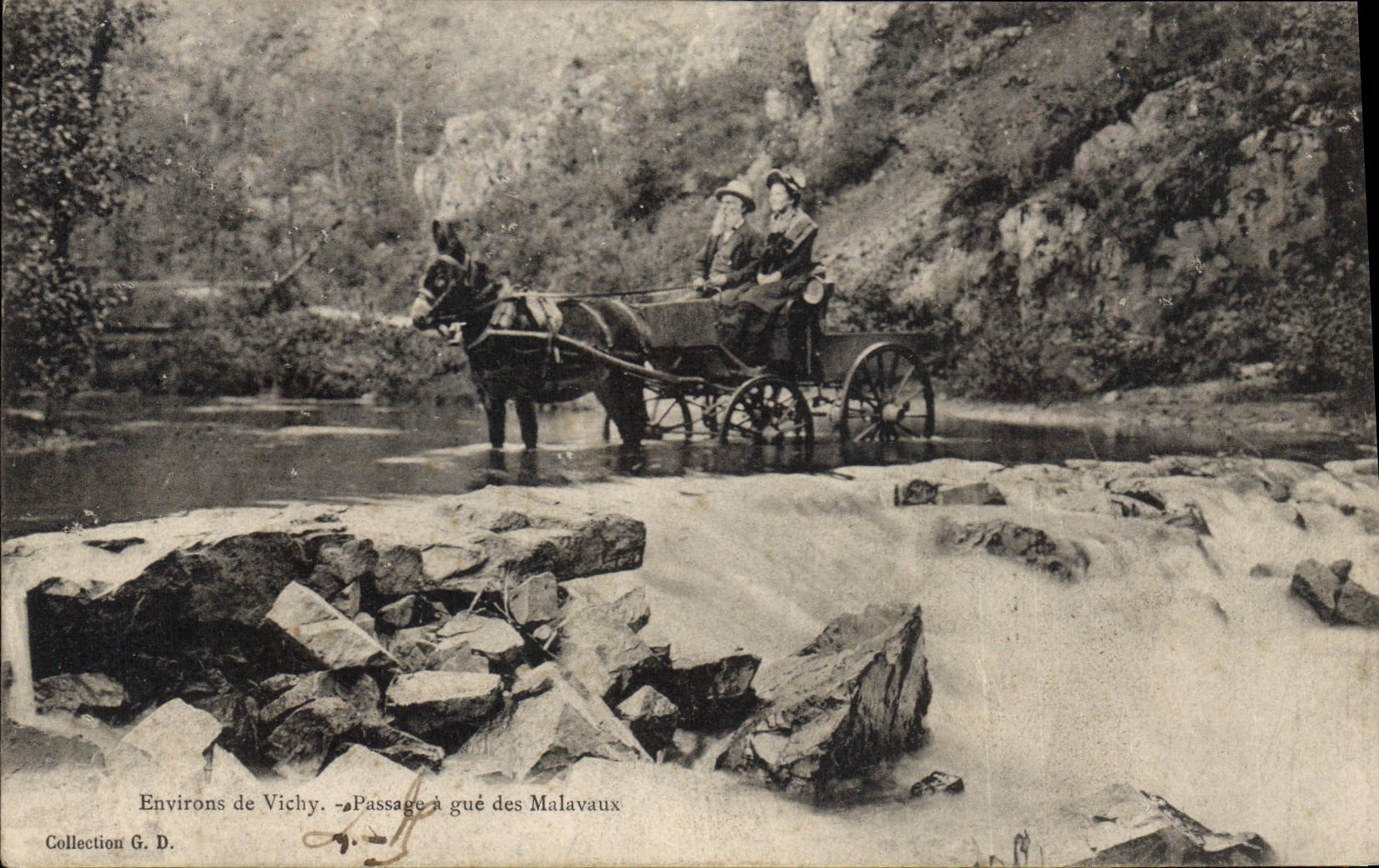 Environs de Vichy — Passage à gué des Malavaux — Collection G. D.