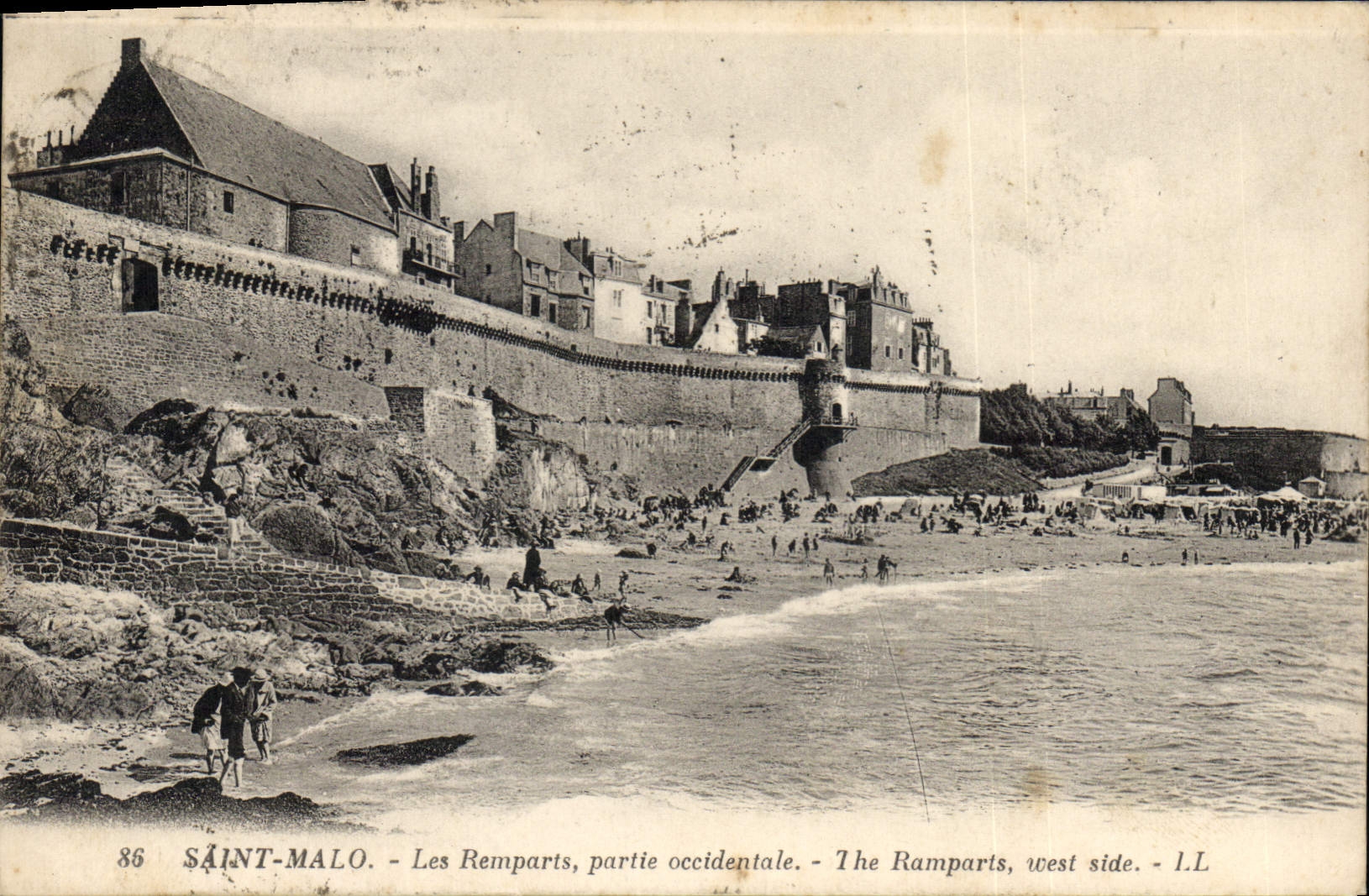 Saint-Malo - Les Remparts, partie occidentale - L.L. n°86