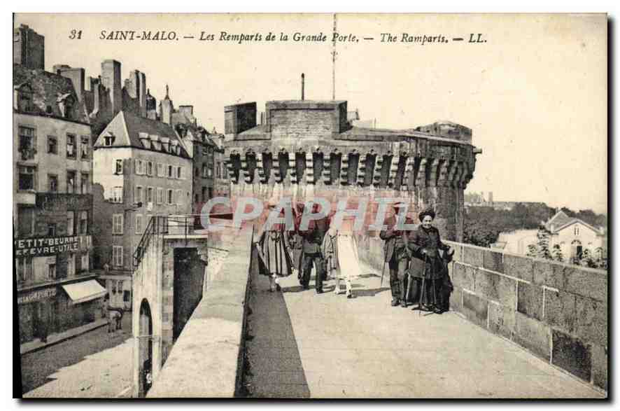 Saint-Malo — Les Remparts de la Grande Porte — LL. — n°31