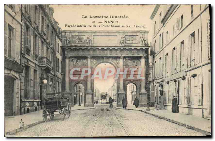 Nancy — Innere Fassade der Porte Stanislas (18. Jahrhundert) — La Lorraine Illustrée, Nr. 18