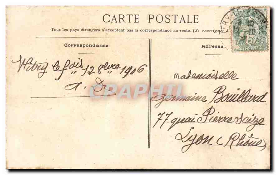 CPA Vitry le Francois Place d'Armes  — Back