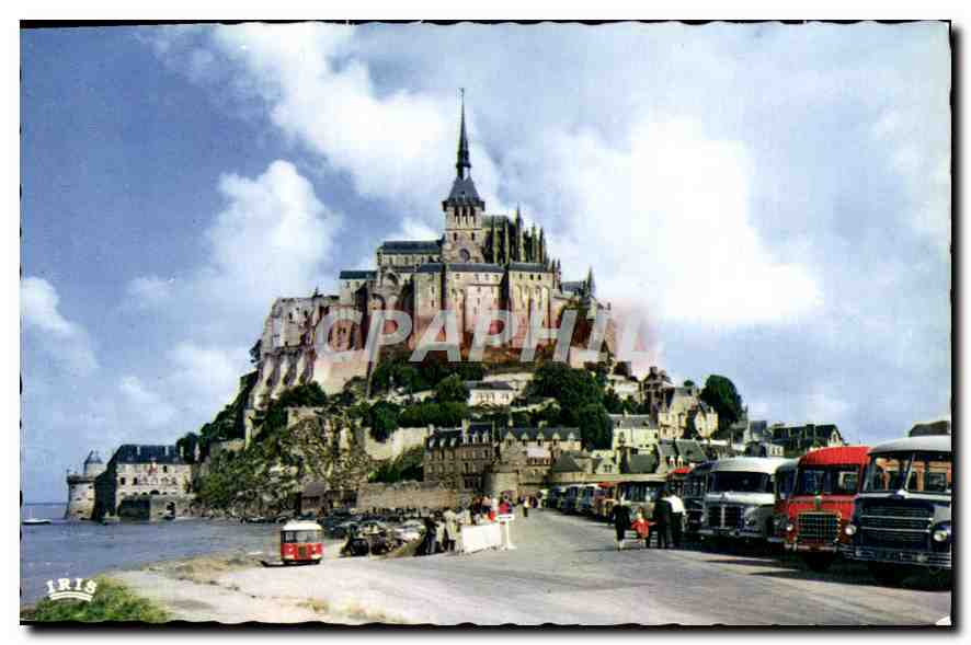 CPA Le Mont Saint Michel Vue generale l'Arrivee la Greve 