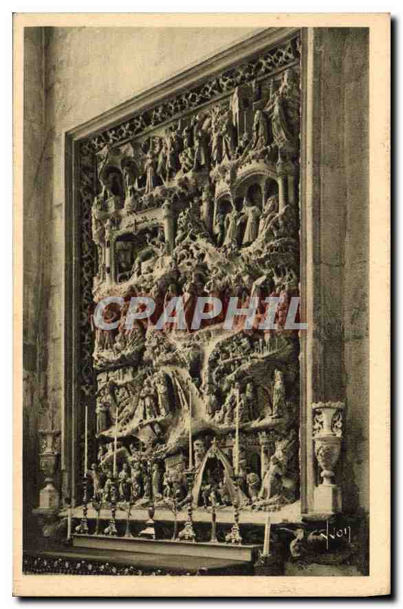 CPA Nevers Nievre Cathedrale Saint Cyr Retable de la fin du XV La vie de St Jean Baptiste 