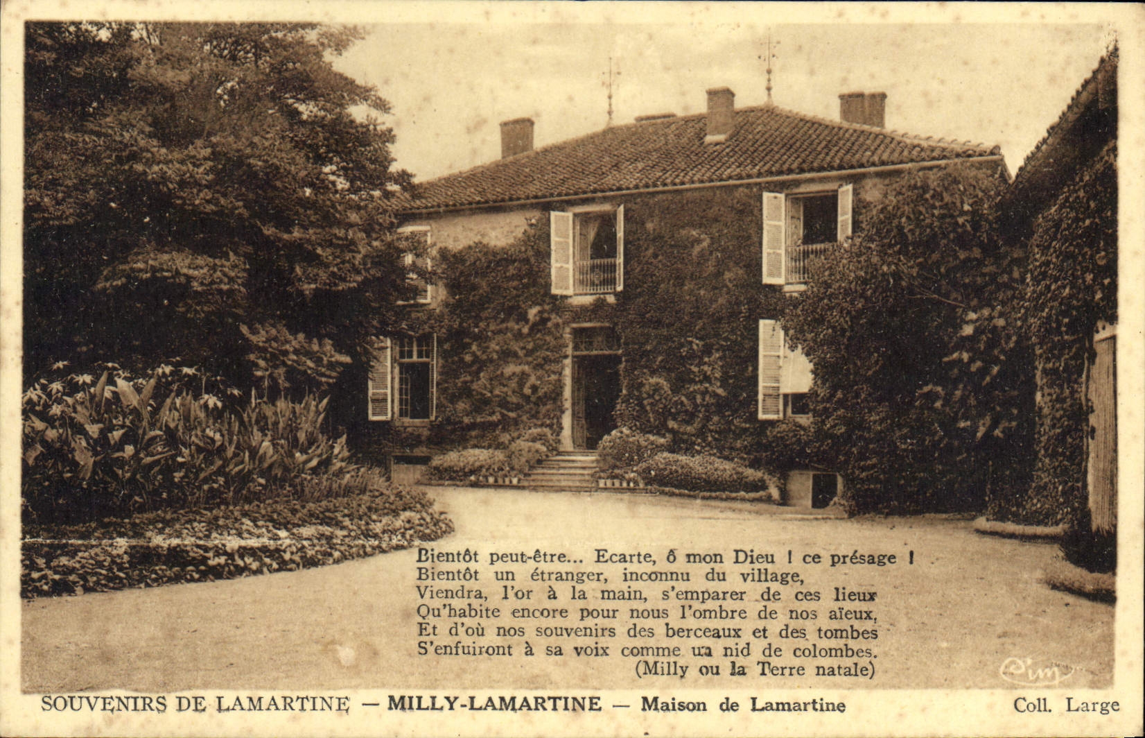 CPA Souvenir de Lamartine Milly Lamartine Maiosn de Lamartine 