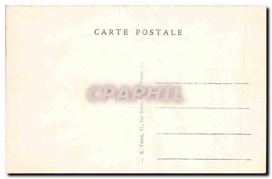 CPA Villandry I et L Le Chateau  — Rückseite