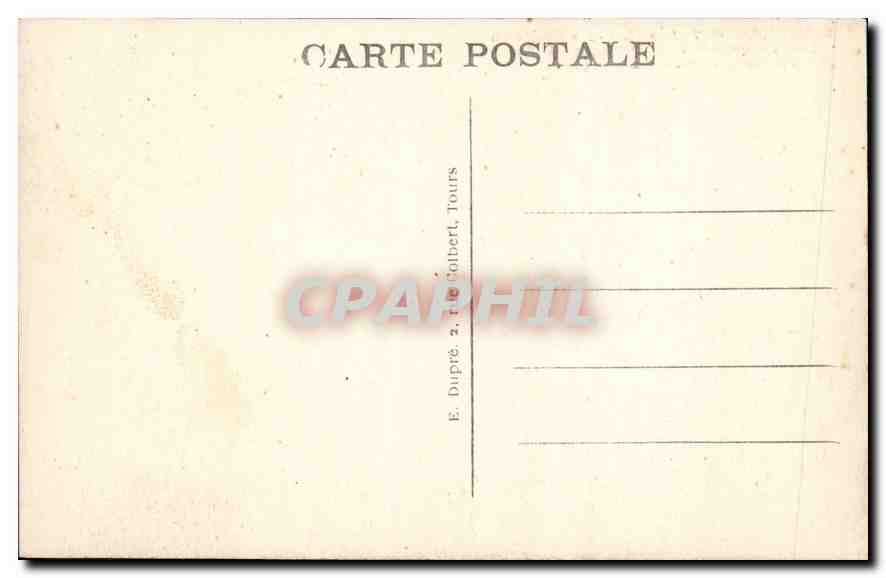CPA Villandry I et L Le Chateau Les Terrasses et le Potager — Rückseite