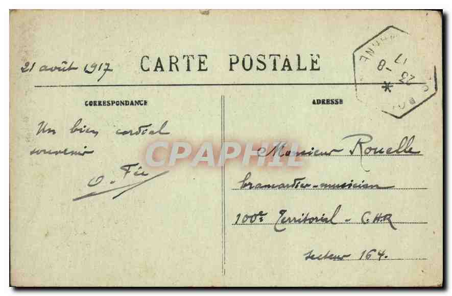 CPA Andre Delaistre Clair de Lune a Moret  — Rückseite
