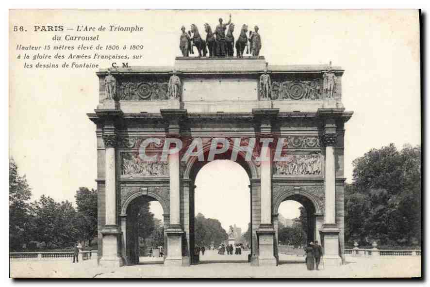 CPA Paris L'Arc de Triomphe du Carrousel 