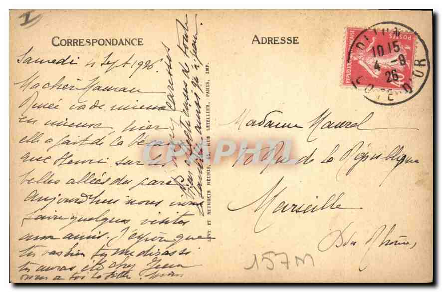 CPA Dijon Anciente Chartreuse de Champmal La Tour et la Chapelle  — Rückseite