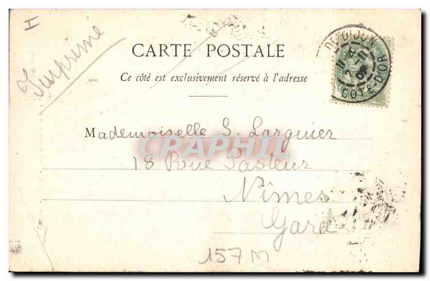 CPA Dijon Puits de Moise  — Rückseite
