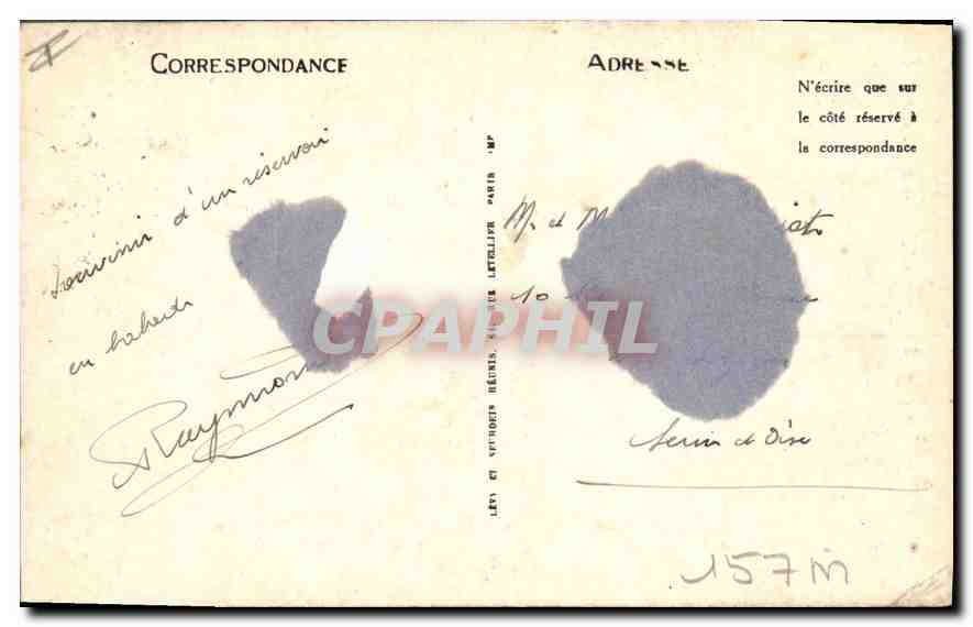 CPA Dijon Fontaine Jeunesses Max Blondal  — Rückseite