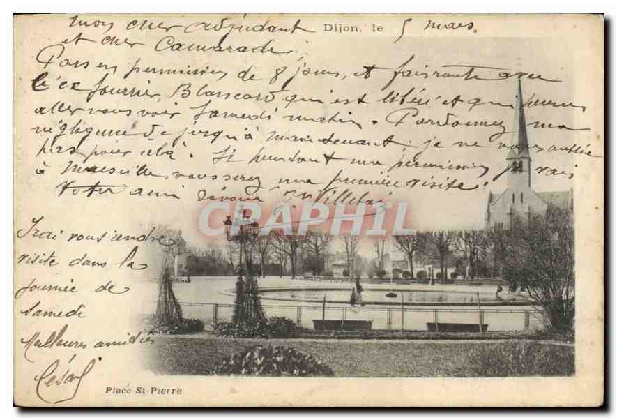 CPA Dijon Place St Pierre 
