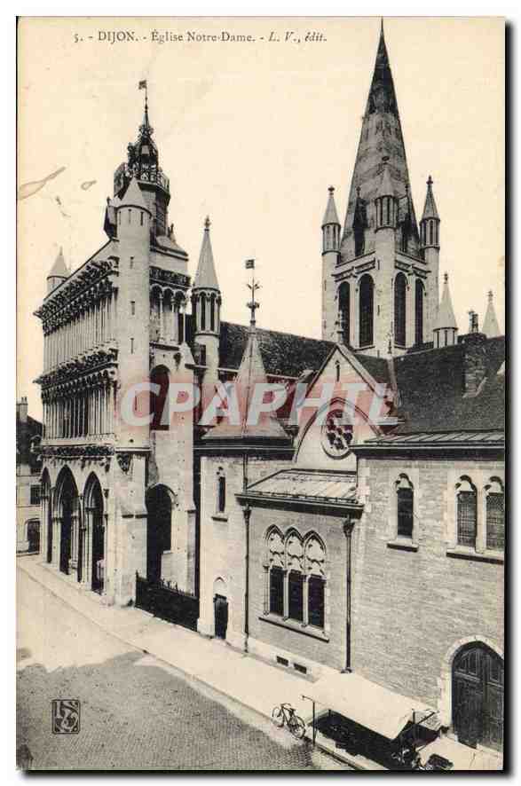 CPA Dijon eglise Notre Dame 