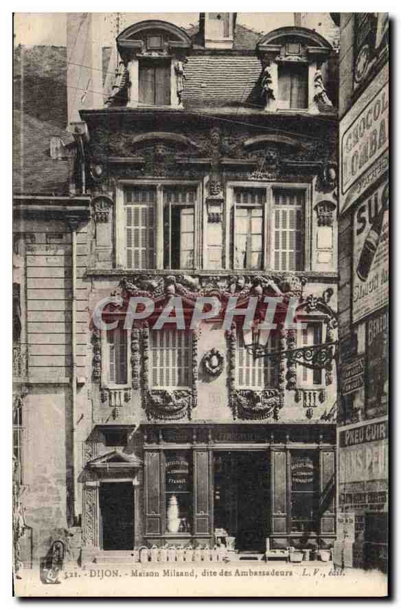 CPA Dijon maison Milsand dite des Ambassadeurs 