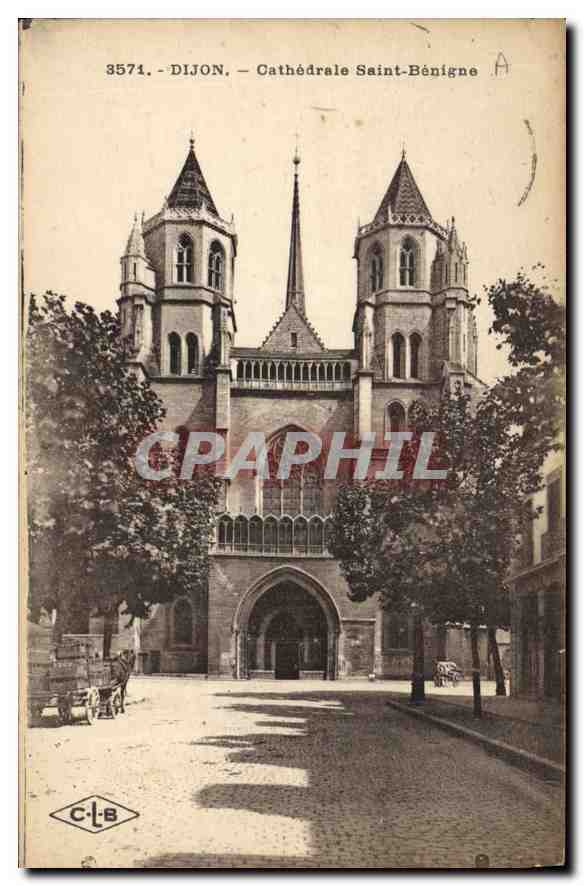 CPA Dijon cathedrale Saint Benigne 