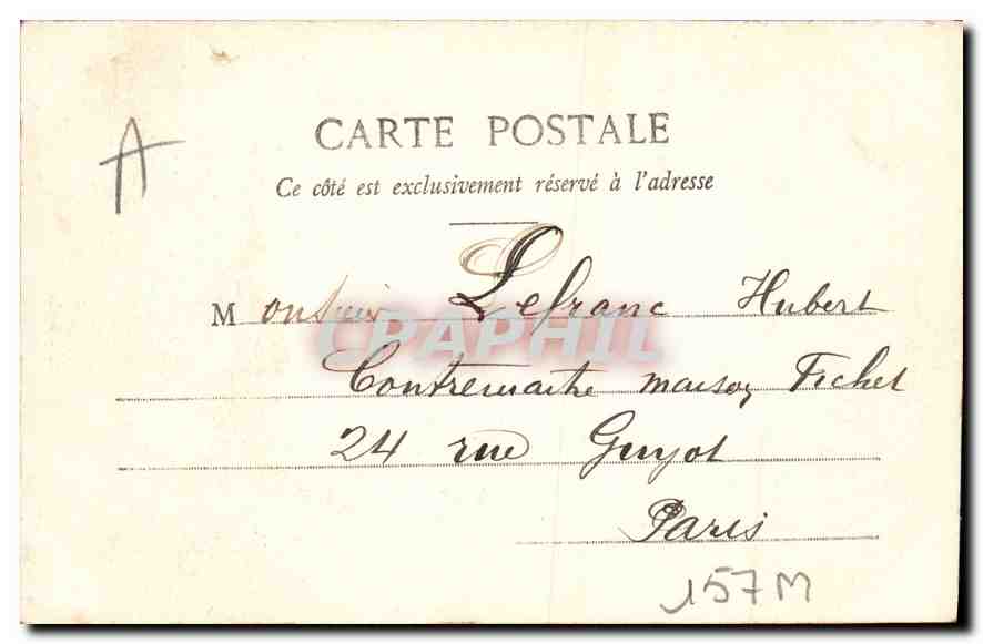 CPA Dijon eglise St Benigne  — Rückseite
