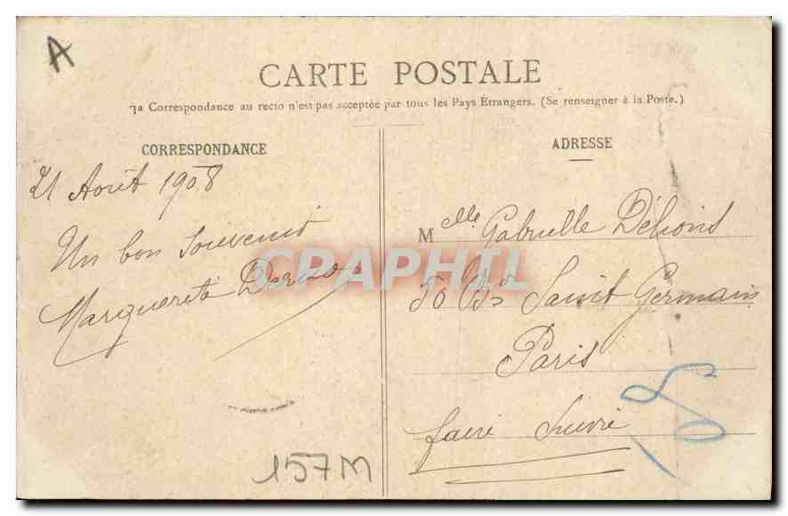 CPA Dijon Abside de l'eglise St Benigne  — Rückseite