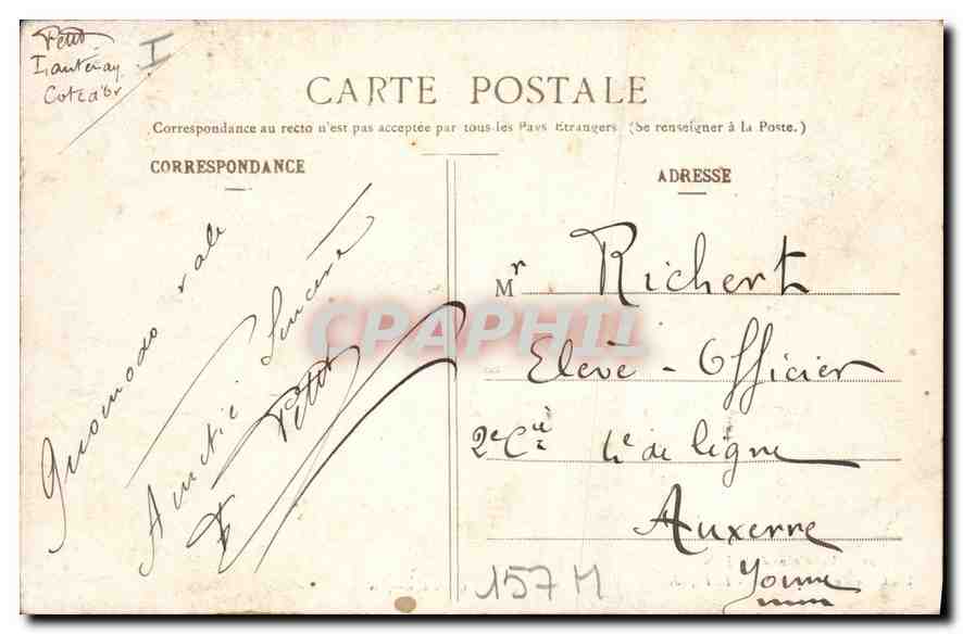CPA Les Coins de Dijon un coin de l'Arquebuse  — Rückseite
