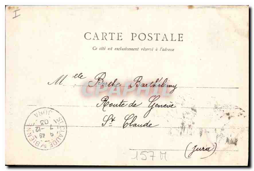 CPA Dijon Puits de Moise  — Verso
