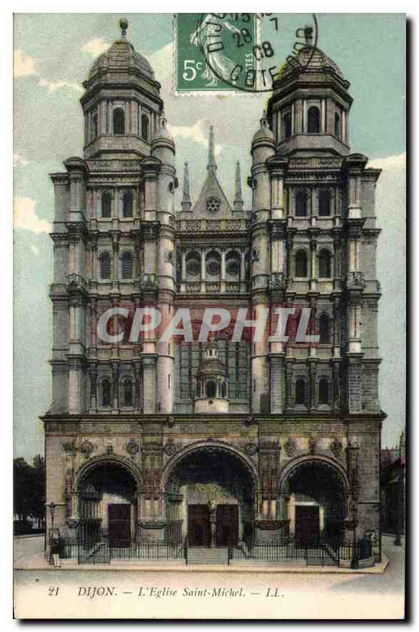 CPA Dijon l'Eglise Saint Michel 