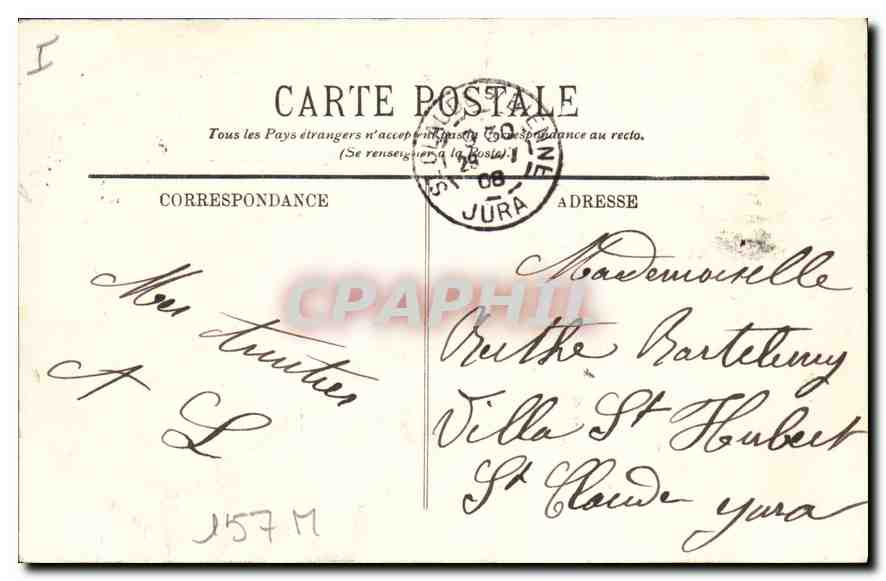 CPA Dijon le parc Darcy  — Rückseite