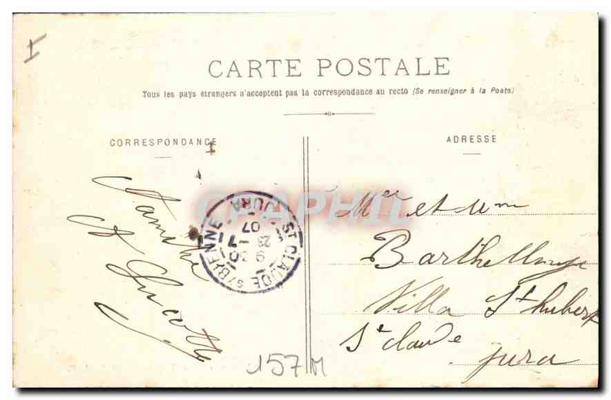 CPA Dijon portail de l'eglise St Michel  — Rückseite