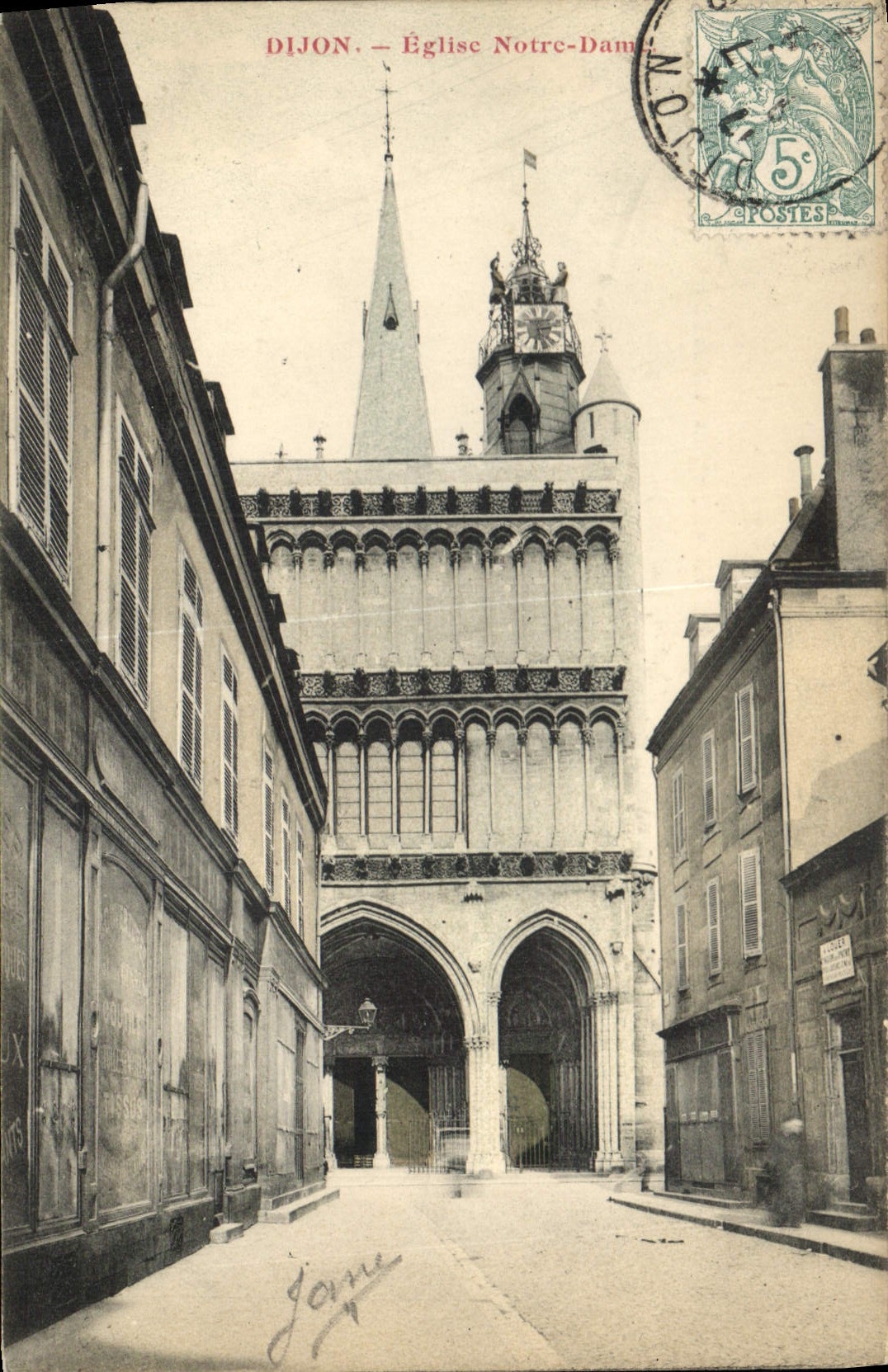 CPA Dijon eglise Notre Dame 