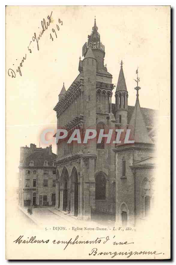 CPA Dijon Eglise Notre Dame 