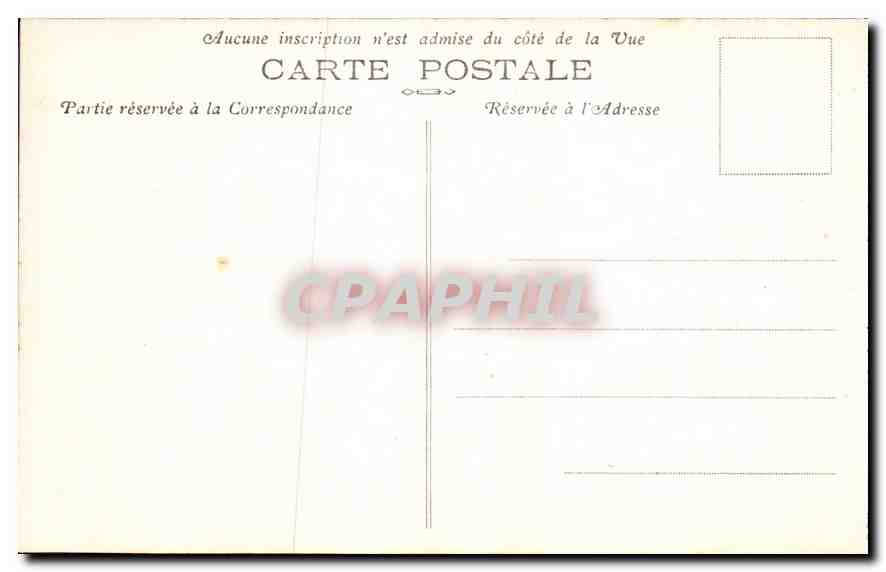 CPA Biarritz B P Rocher du Basta  — Verso