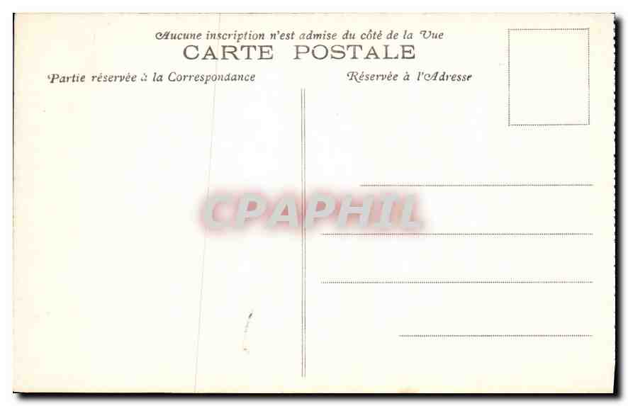 CPA Biarritz B P l'Attalaye un jour de tempete  — Verso