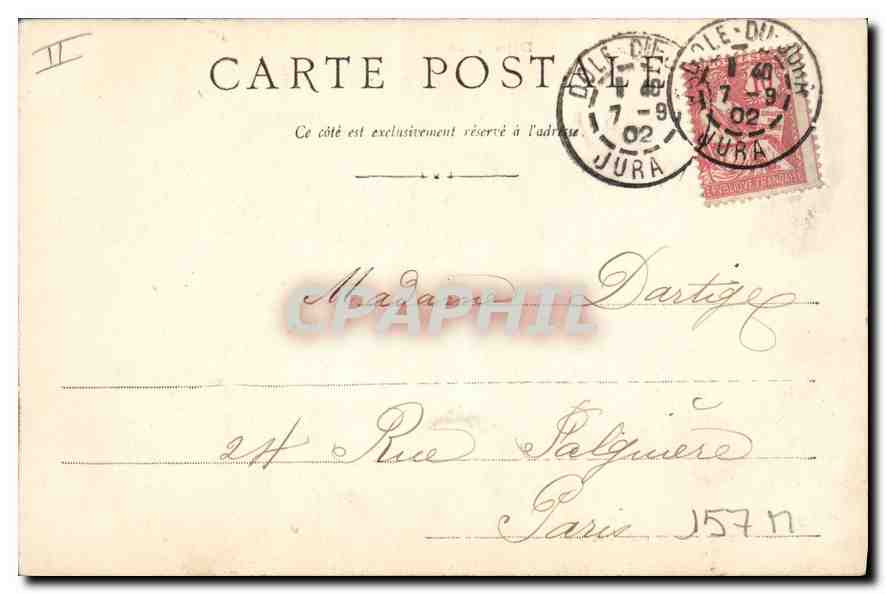 Vue Générale de DIJON — Dijon, le 6/9/1902 — éditeur inconnu — Verso